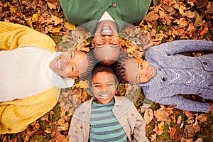 Young family doing a head circles