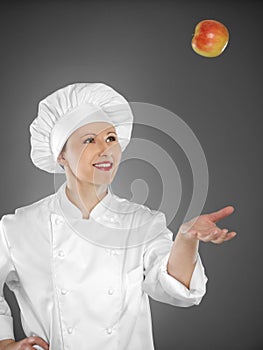 Young female chef