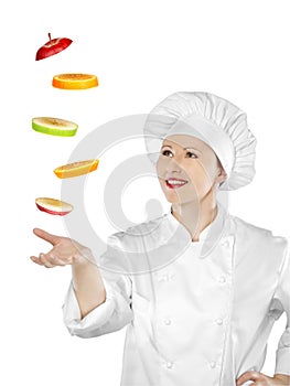 Young female chef