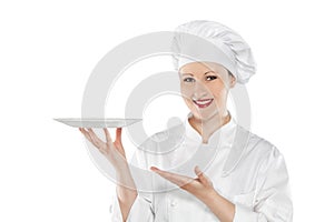Young female chef