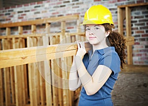 Young Female Construction Worker
