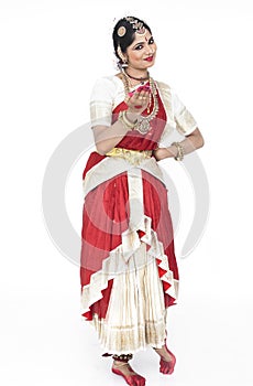 Young female dancer from india