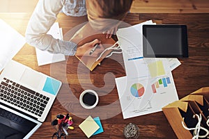 Young female entrepreneur working in a home office