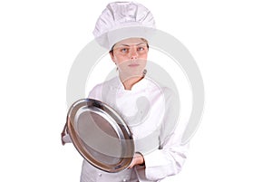 Young female executive chef