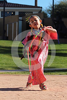 Young Female Hoop Dancer