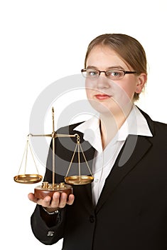 Young female lawyer