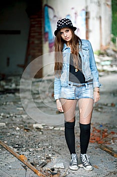 Young female outdoors