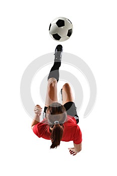 Young Female Soccer Player