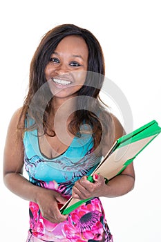 Young Female Student african american ethnicity Back to School