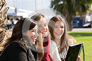 Young female students