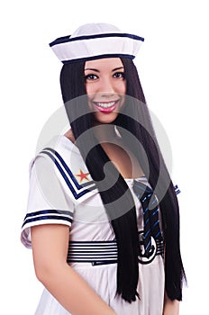 Young flight attendant