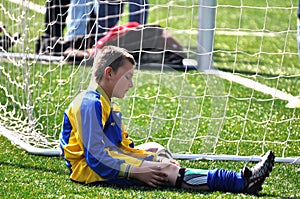 Young footballer photo