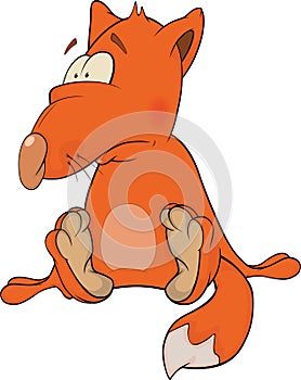 Young fox cartoon