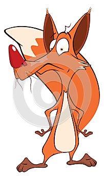 Young fox cartoon