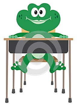 Young Frog in School