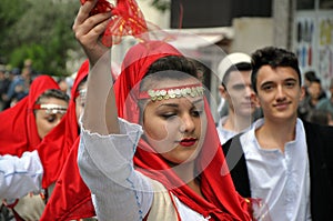 Young Girl in albanian traditional costume