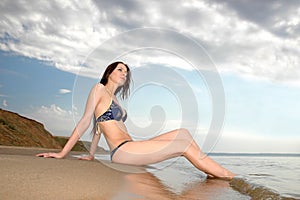 Young girl on the beach