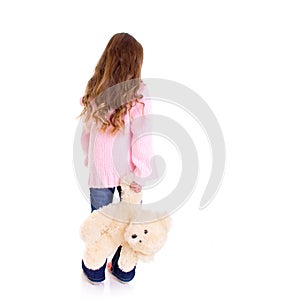 Young girl with bear