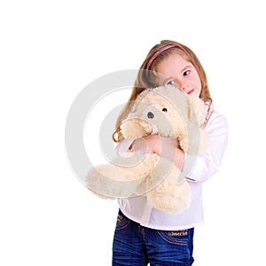 Young girl with bear