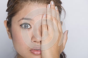 Young girl - beauty facial expression