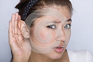 Young girl - beauty facial expression