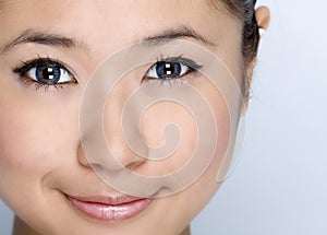 Young girl - beauty facial expression