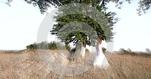 Young Girl dressed in white and The Magic Tree #01