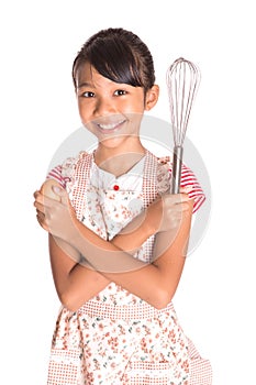 Young Girl With Egg Beater I
