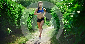 A young girl is engaged in sports