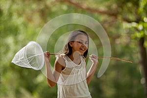 Young girl Entomologist