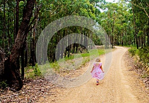 Young girl faces long walk home