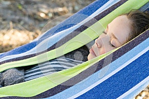 Young Girl in a Hammock