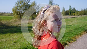 Young Girl Happy and Smiling