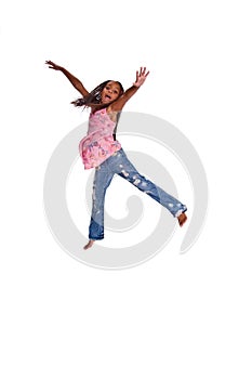 Young Girl Jumping