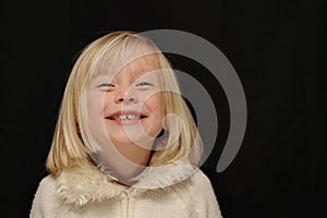 Young girl laughing