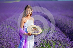 Young girl in the lavander fields