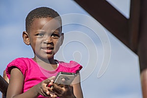 Young Girl with Mobile Phone