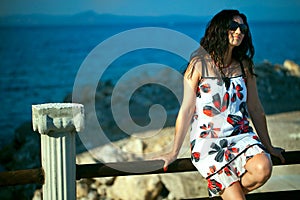 Young Girl Near the Seaside