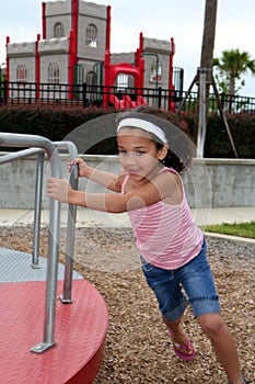 Young Girl on Playground