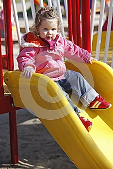 Young girl on playground