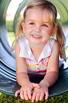 Young girl at playground