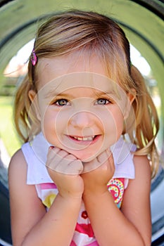 Young girl at playground