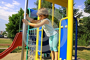 Young girl on the playground