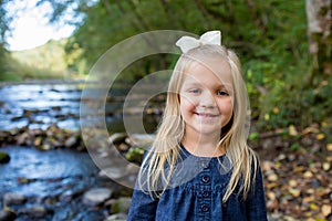 Young Girl Portrait on McKenzie River