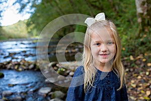 Young Girl Portrait on McKenzie River