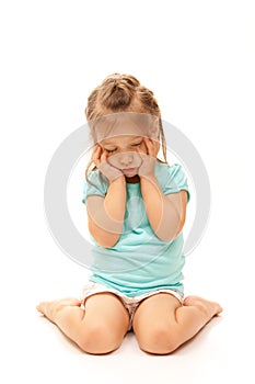 Young Girl Posing Sad