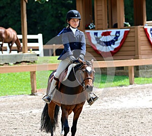 A Young Girl Rides A Horse In The Germantown Charity Horse Show