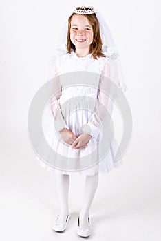 Young girl's First Communion