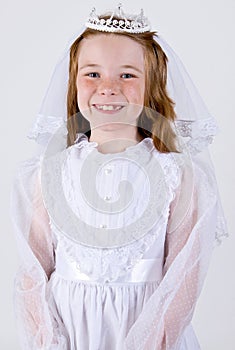 Young girl's First Communion