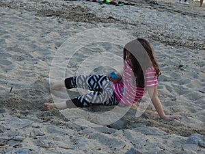 Young Girl In Sand